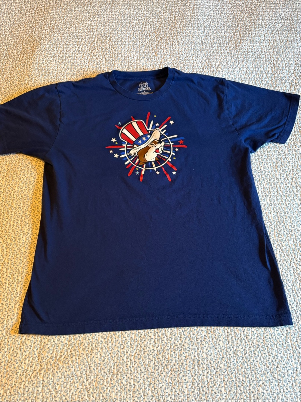 Buc-ee Patriotic T-shirt with Character Graphic